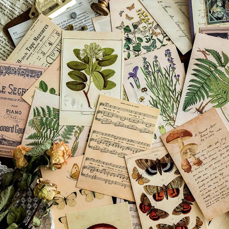 50-Piece Authentic Vintage Ephemera Kit
