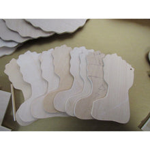 Mixed Lot Of 70+ Wooden Cutout Pieces DIY Craft Unpainted Woodcraft Christmas