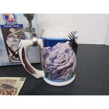 1999 Anheuser Busch American Bald Eagle Winter Stein Collector Edition 7 1/4