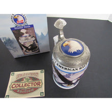 1999 Anheuser Busch American Bald Eagle Winter Stein Collector Edition 7 1/4