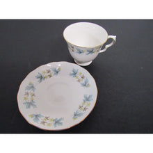 Queen Anne Pedestal Tea Cup and Saucer Royal Kent Staffordshire England Ridgway