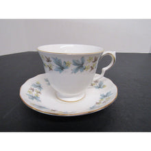 Queen Anne Pedestal Tea Cup and Saucer Royal Kent Staffordshire England Ridgway